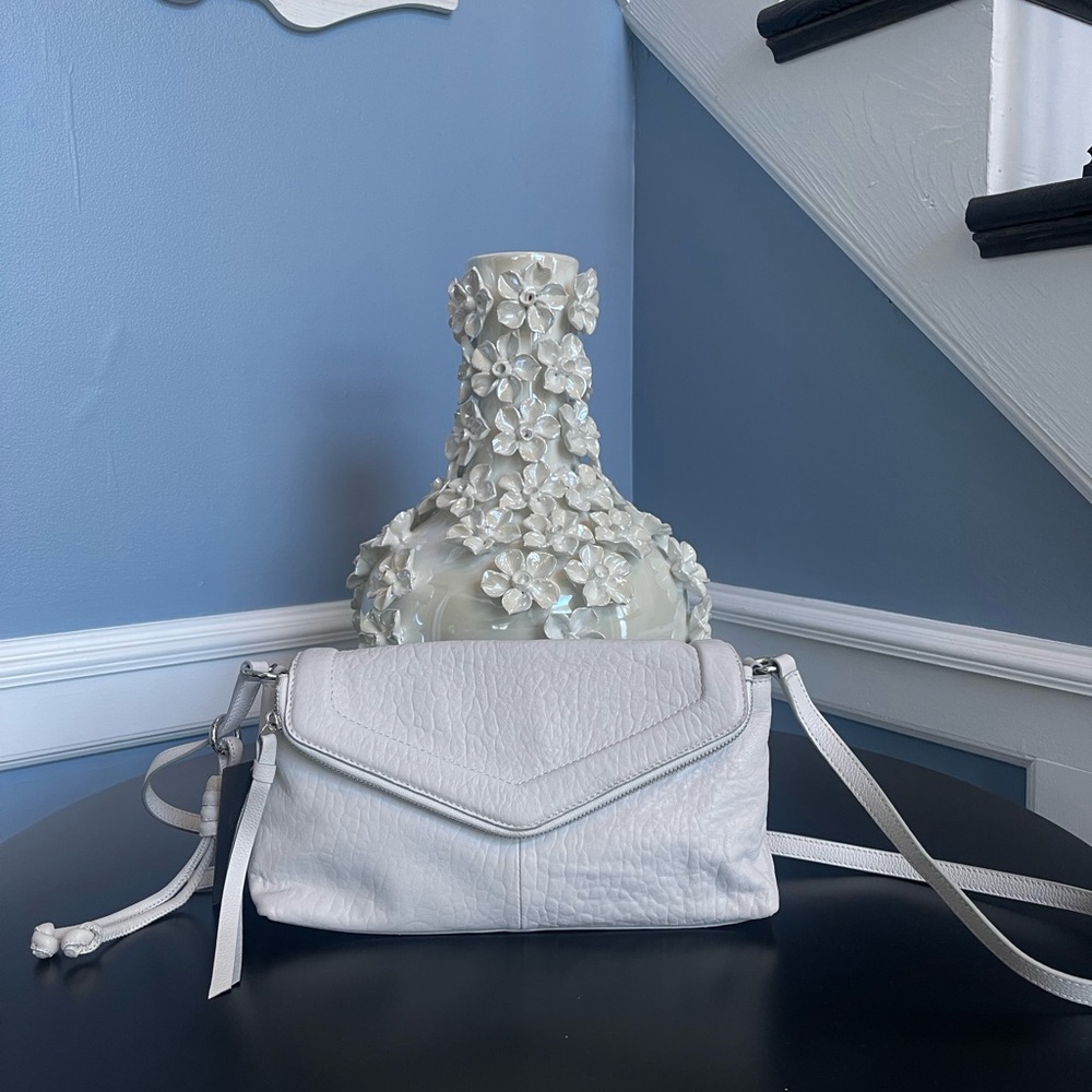 Vince Camuto Bubble Lamb Leather Flap Crossbody